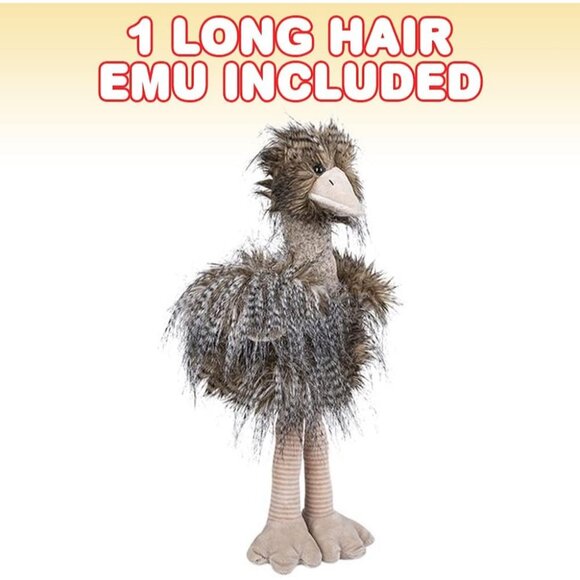Emu Plush Toy for Kids 1PC Long Hair Stuffed Ostrich Toy Soft Stuffed Toys - Picture 4 of 7